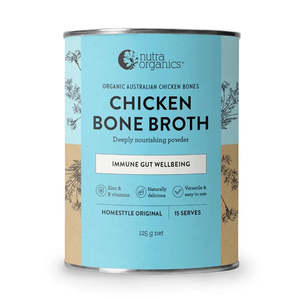 Nutra Organics: Nutra Organics, Chicken Bone Broth, Homestyle Original (GF/DF), 125g