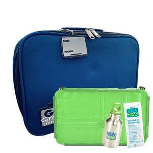Go Green Lunchbox Set, Blue Bomber