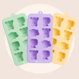 Bento Lunchboxes Accessories: (3pc) Nutra Organics, Silicone Animal Gummy Moulds