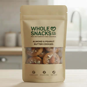 Whole Snacks Co, Almond & Peanut Butter Cookies, 120g
