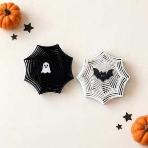 (2pc) Halloween Spiderweb Fidget Set, Ghost & Bat