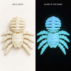 Glow-in-the-Dark Articulated Spider Skeleton Fidget