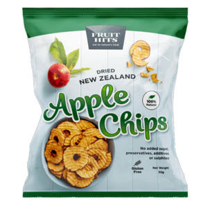 NZ Dried Apple Chips (GF/DF/V), 90g