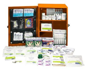 First Aid Kits: First Aid Kit 172pc Metal Wall Cabinet