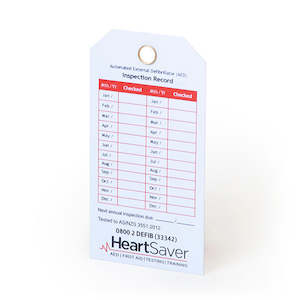 Aed Accessories: AED Test Tag