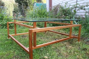 Wood Coffee Table - Heartwood Cedar Spas
