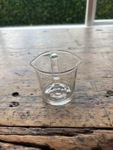 Coffee Accessories: 70ml Double Spout Espresso Measuring Glass