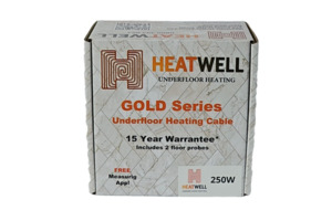 250W Underfloor Heating Cable Gold Series Heatwell NZ