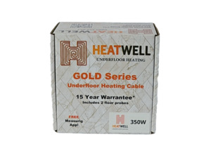 350W Underfloor Heating Cable Gold Series Heatwell NZ