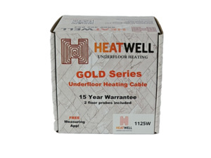 Products: 1125W Underfloor Heating Cable Gold Series Heatwell NZ