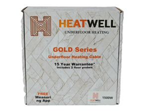 Products: 1500W Underfloor Heating Cable Gold Series Heatwell NZ
