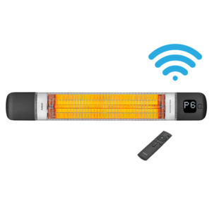 LUXEVA SMARTY - 2000W Wall Mounted InfraRed Carbon Heater with WiFi & Remote Control
