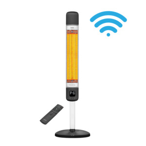 Domestic: LUXEVA SMARTY - 2000W Freestanding InfraRed Carbon Heater with WiFi & Remote Control