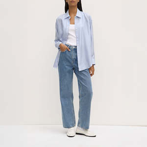 Assembly Label: Spencer Stripe Silk Long Sleeve Shirt