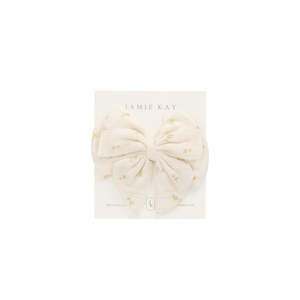 Baby: Organic Cotton Muslin Annalise Bow