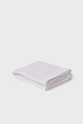 Basket Weave Merino Baby Blankets: Powder Grey Baby Blanket - Basketweave 100% Merino