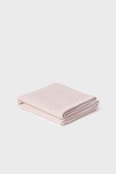 Basket Weave Merino Baby Blankets: Dusky Pink Baby Blanket - Basketweave 100% Merino