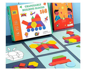 Pattern Blocks 168 Pieces Set