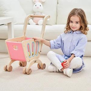 Wooden Shopping Cart-Pretend Play Shopping