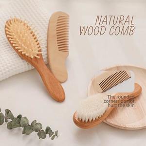 Infant Toys: Natural Baby 3 pcs Hair Brush Set