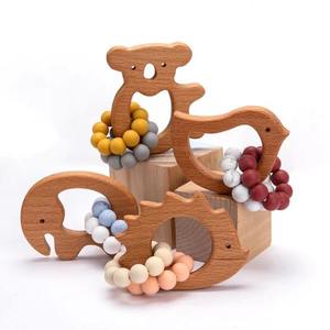 Infant Toys: Animal Beads Teethers
