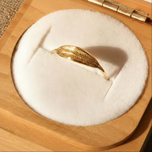 All Jewellery: Olive Leaf Dainty Ring — Solid 9k Gold