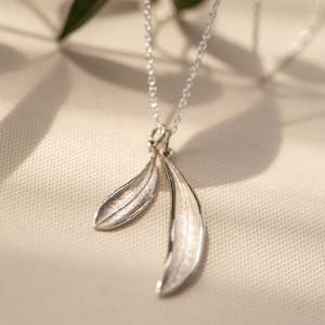 Necklaces: Olive Leaf Pair Necklace