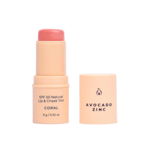 Skincare: SPF 50 Natural Lip & Cheek Tint - Coral