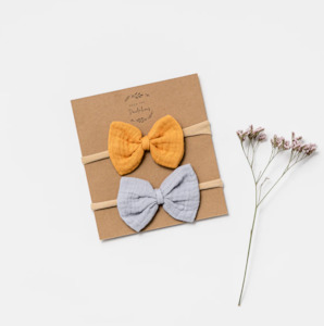 Little Darlings: Headband - Set of 2 - Saffron + Frost