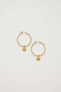Jewellery: Bebe Heart Hoops