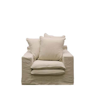 Furniture: Armchair - Oatmeal Slipcover