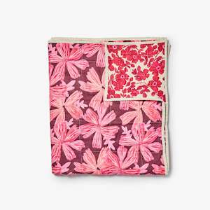 Mave Rosetta Pink Quilted Throw