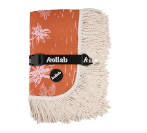 Kollab: Fringed Picnic Mat - Vintage Patch