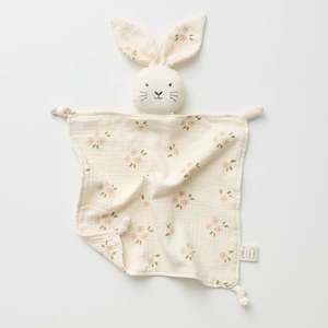 Little Darlings: Bunny Daisy Lovey - Organic Muslin