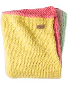 Bedding: Chunky Knit Blanket - Melon