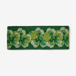 Bonnie And Neil: Pansy Green Long Door Mat
