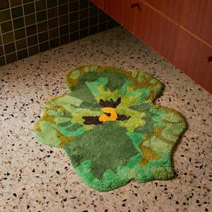 Bonnie And Neil: Pansy Green Bath Mat