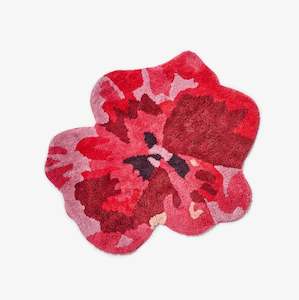 Pansy Pink Bath Mat