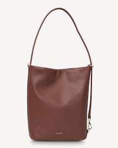 Saben: June Shoulder Bag - Umber Pebble