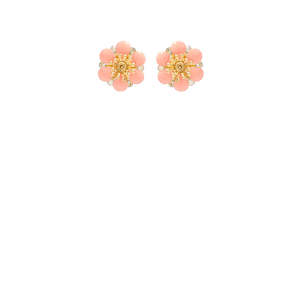 Jewellery: Camelia Puces Earring - Salmon