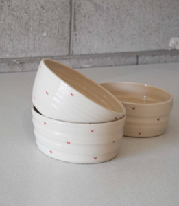 Dining: Breakfast Bowl - Red Hearts