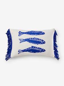 Bedding: Sardines Blue Cushion + Inner 60x40