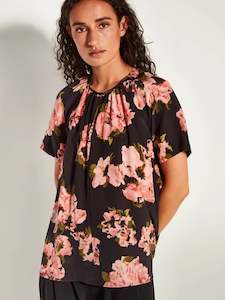 Womens Clothing: Dina Top - Shadow