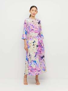 Rosie Dress - Lavender Mist Silk