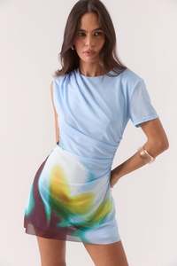 Zinnia Mesh Mini Dress