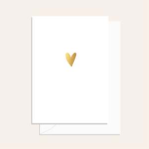 Cards: Gold Foil Heart Card