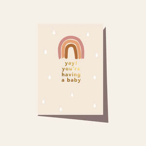 Yay your having a baby card