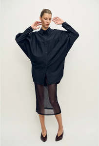 Womens Clothing: Mesh Skirt - Black