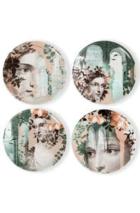 New In Home: Porcelain Plates - set of 4