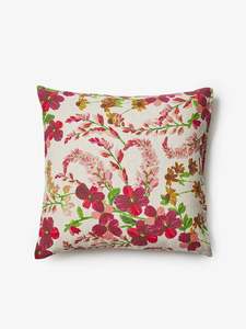 Lupin Multi Linen Pink Pillowcase Set - Euro